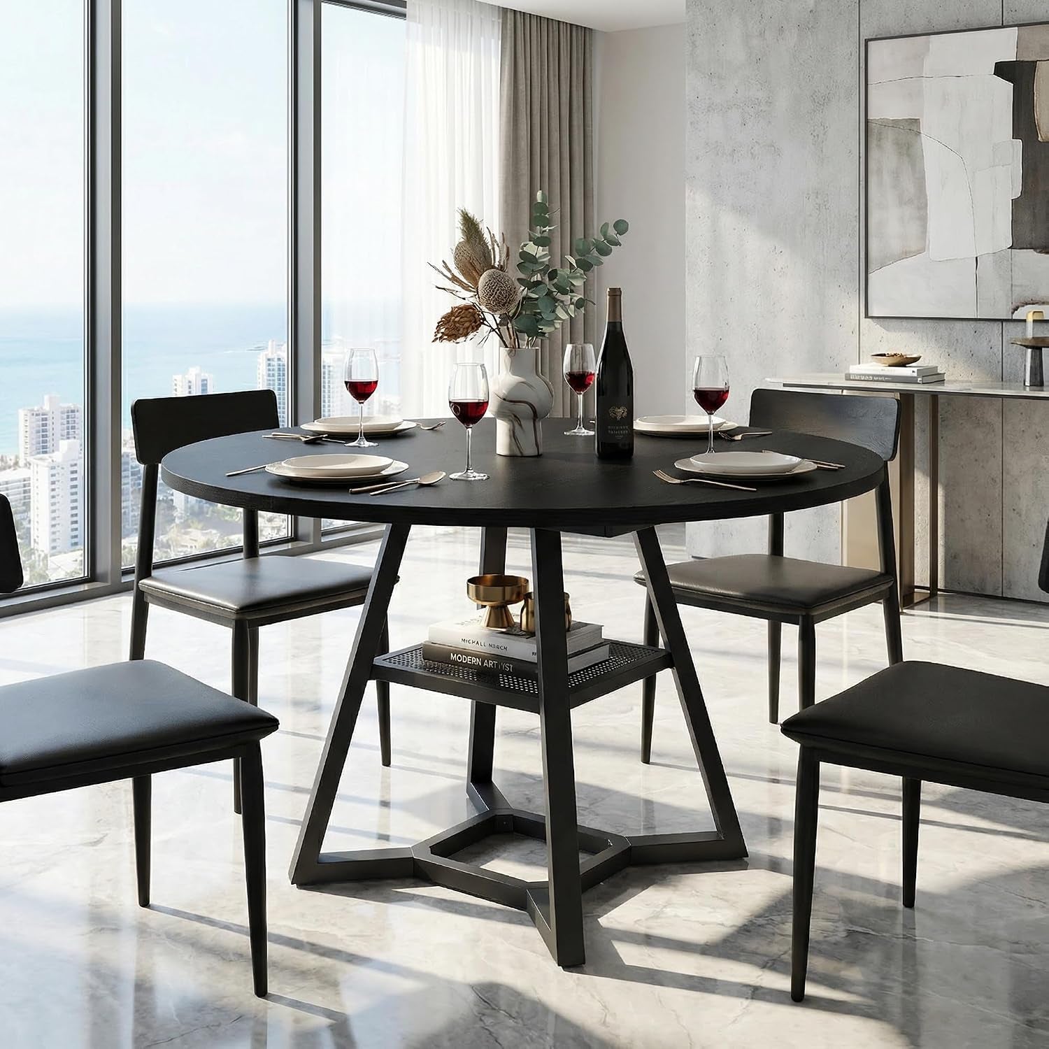 round-dining-table-for-4-6-with-storage-shelf-kitchen-dining-room-circle-pedestal-table-heavy-duty-metal-frame-wood-top