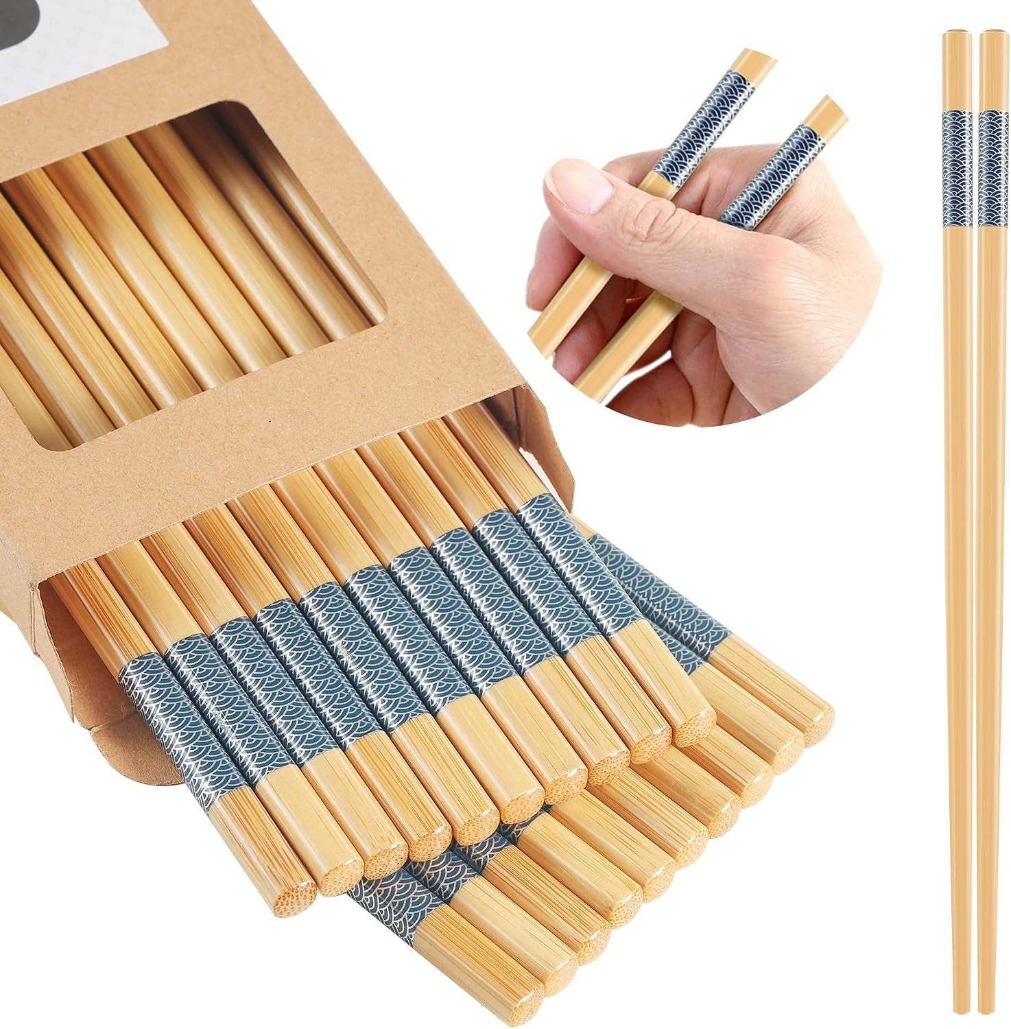 10pairs-bamboo-chopsticks-reusable-dishwasher-safe-non-slip-chinese-9-45in