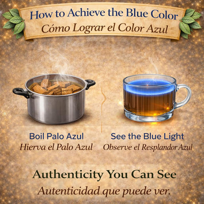 Palo Azul Herbal Tea (4 Oz / 113G) – Authentic Kidneywood (Eysenhardtia Polystachya) – Visual Blue Fluorescence Infusion – Wildcrafted, 100% Natural, Non-Gmo – Makes 40+ Cups – by BEXPERTSUSA7