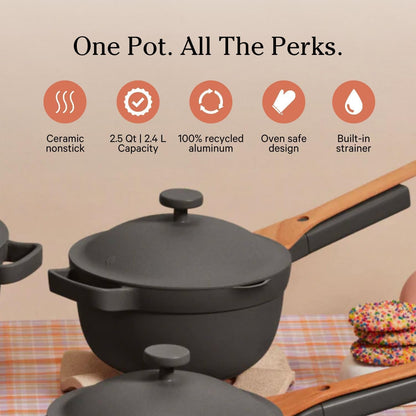 Our Place Mini Cookware Duo, 6-Piece Ceramic Nonstick Cookware Set | Ceramic Cookware Set with Mini Always Pan & Mini Perfect Pot; Pfas-Free, Induction & Oven Safe to 450°F, Non-Toxic Cookware3
