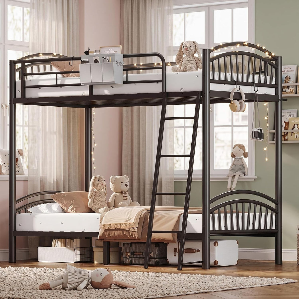 bunk-bed-twin-over-twin-metal-bunkbeds-with-bedside-caddy-convertible-ladder-flat-rungs-space-saving-loft-bed-for-adult-teen