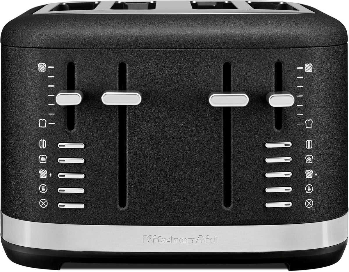 kitchenaid-4-slice-pro-line-automatic-toaster-kmt4109-cast-iron-black-fits-bagels-english-muffins-thick-breads-seven-shade-settings-metal-housing-auto-lift-lever