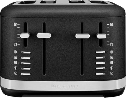 Kitchenaid 4-Slice Pro Line Automatic Toaster, KMT4109, Cast Iron Black | Fits Bagels, English Muffins, Thick Breads, Seven Shade Settings, Metal Housing, Auto Lift Lever2