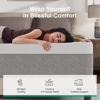 King Size Mattress, 12 Inch Gel Memory Foam King Mattress in a Box8