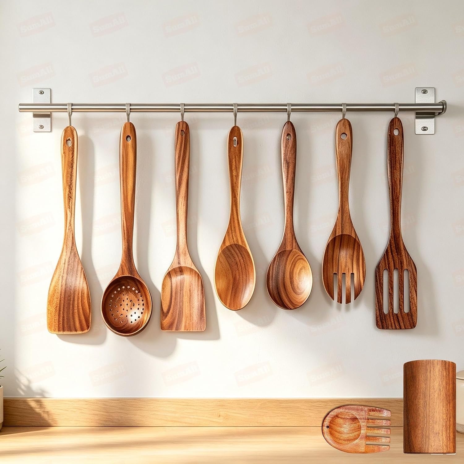 9-pcs-teak-wooden-utensil-set-with-hooks-wooden-spoons-for-cooking-wood-cooking-utensils-set-comfort-grip-non-stick-cookware-easy-to-clean-kitchen-stuff-wood-spatula
