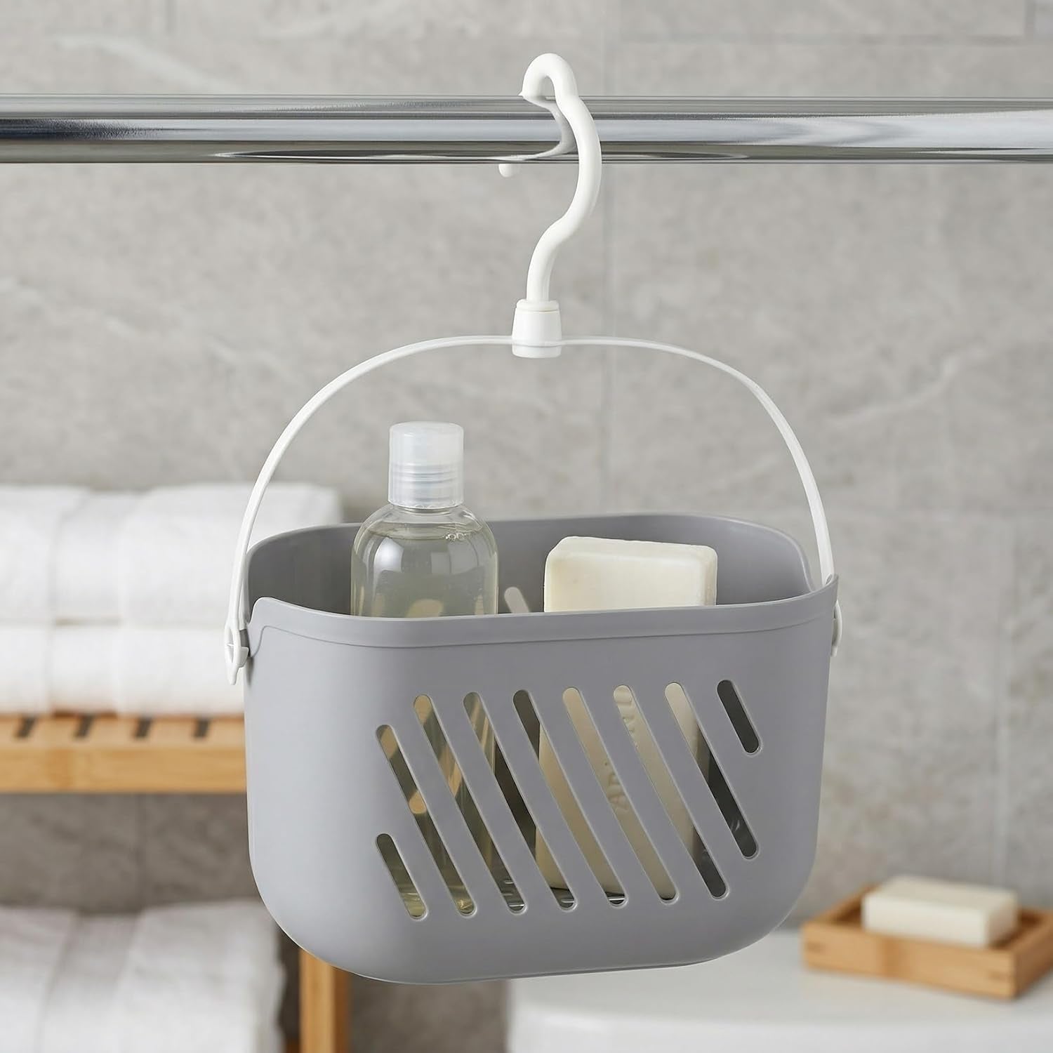 hanging-hanging-shower-basket-portable-plastic-shower-caddy-storage-basket-with-rotatable-hook-bath-tub-toy-holder-small-bathroom-organizer-for-college-dorm-bathroom-kitchen