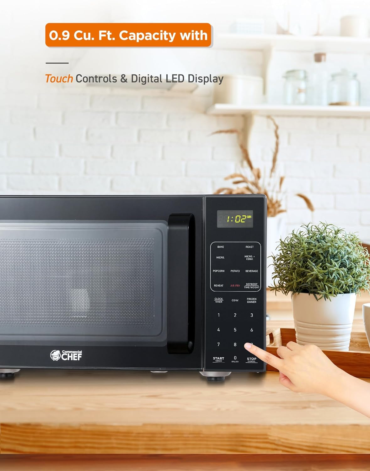 5-in-1-countertop-microwave-air-fryer-combo-chmf9bg-black-0-9-cu-ft-capacity-microwave-air-fryer-convection-oven-bake-and-roast-900w-10-6-turntable-plate