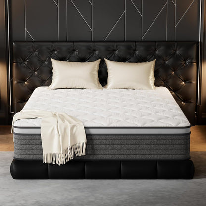 Full Mattress 14 Inch Hybrid Full Size-Gel Memory Foam Mattress in a Box, Individually Wrapped Pocket Spring, Pressure Relief Edge Support, Medium Firm2