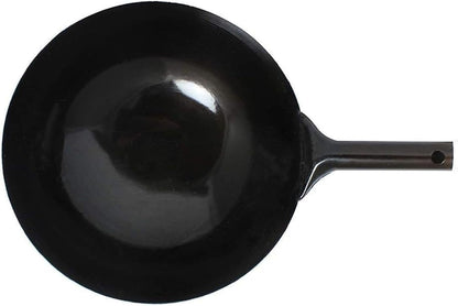 '- 16-Inch Iron Wok Made in Taiwan-Traditional Stir Fry Pan for Chinese Japanese & Cantonese Cooking Large Wok for Stir-Frying Frying3
