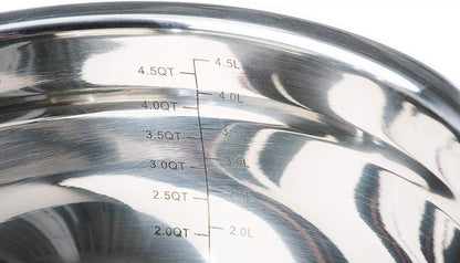 Stainless Steel Mixing Bowls with Lids and Non Slip Bases (Set of 5, Black)6
