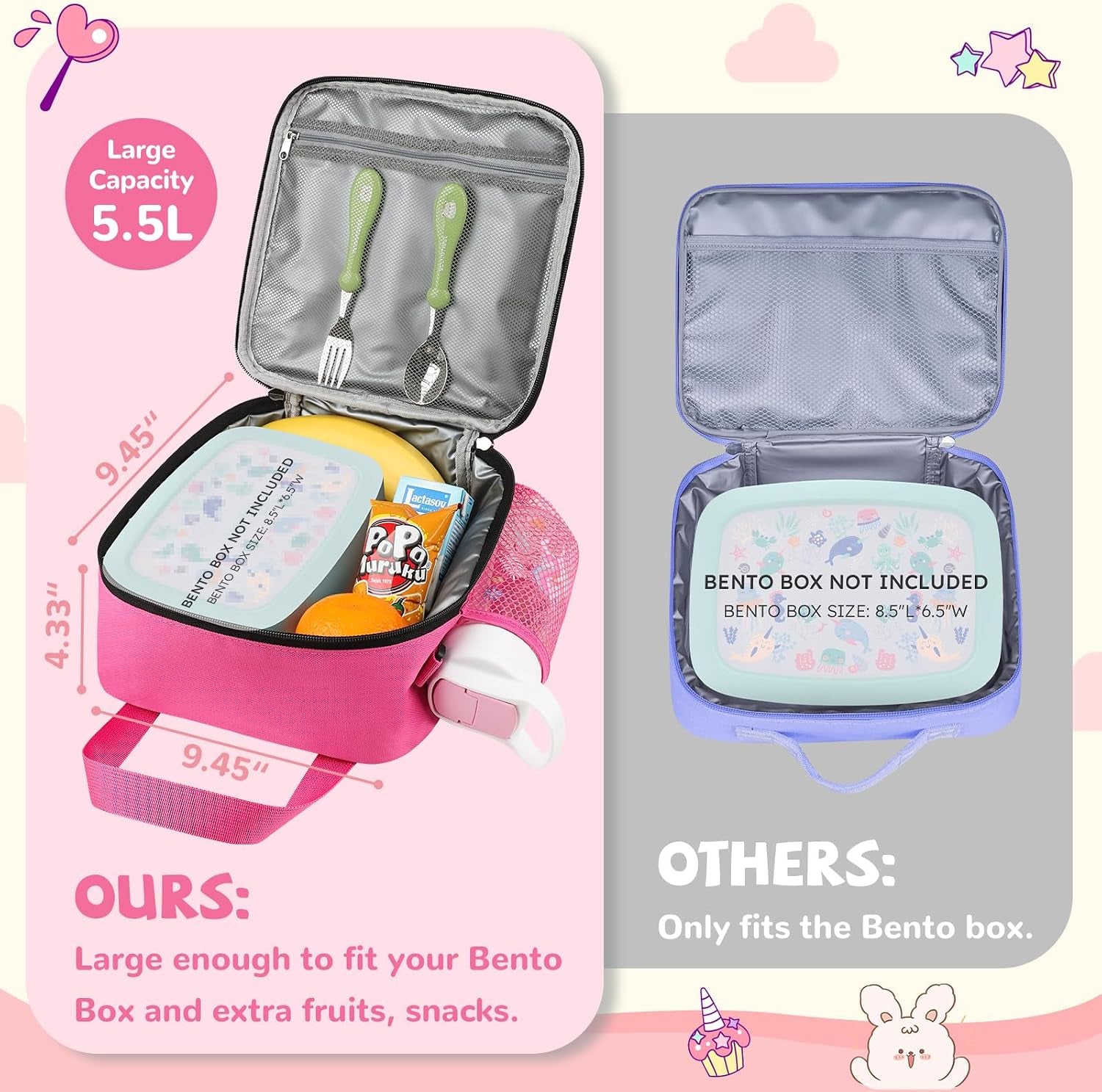 lunch-box-kids-large-insulated-lunch-bag-for-girls-rose-red