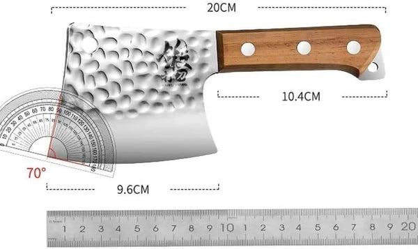 Meat Cleaver,Cleaver Knife, Hammer Axe Knife, Kitchen Knife Bone Knife Multi-Functional Bone Axe Blade,Cutting Meat and Vegetables with Sheath2