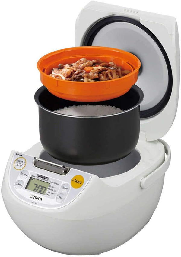 Japan Made Synchro-Cooking 5.5-Cup Micom Rice Cooker and Warmer with 10 Cooking Menu Settings, Stainless Steel Non-Stick Inner Pot and Tacook Cooking Plate, Lets You Cook Rice and Main Dish at the Same Time3