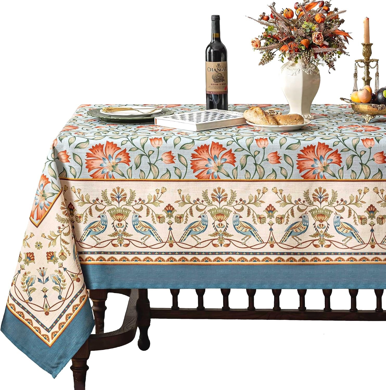 designer-vintage-tablecloth-rectangle-60-x-80-inch-linen-textured