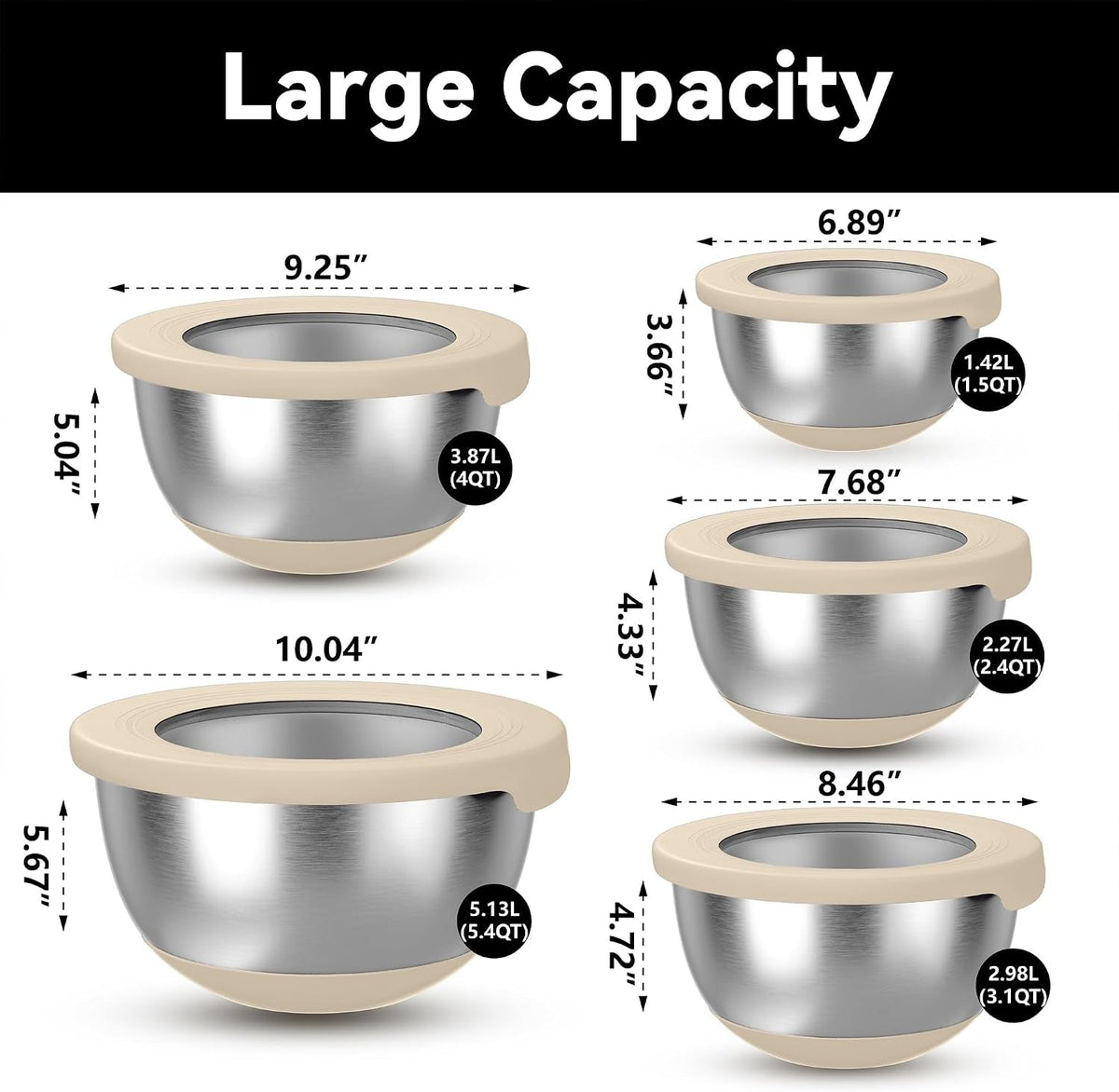 stainless-steel-mixing-bowls-with-lids-set-of-5-large-nesting-metal-bowls-for-kitchen-baking-cooking-food-prep-storage-non-slip-base-dishwasher-safe-khaki