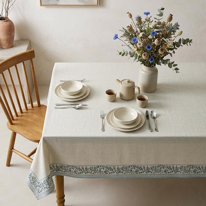 Designer Linen Large Square Tablecloth,67"X67"-Segerman B8