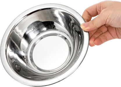 10 Pack Small Stainless Steel Bowls, 6 1/2 Inch Wide Kitchen Metal Bowl with Flat Base, 3/4 Quart Prep Bowls for Meal Prep, Cooking, Serving, Baking4