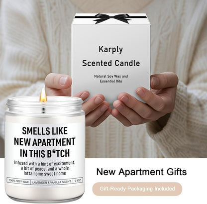 Funny Housewarming Candle, New Apartment Gifts, House Warming Gifts New Home for Men, Women, Couple, Family - First Apartment Essentials, 1St Apt. Must Haves - Closing Presents for Home Buyers2