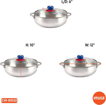 3.2 Qt Boricua Polished Aluminum Caldero with Glass Lid | Boriqua Inspired Design, Ideal for Rice and Stews, Great for Daily Hispanic Cooking2