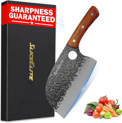 Serbian Chef Knife Vegetable Chopper Meat Cutting Kitchen Knife Food Prep1
