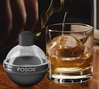 Silicone Ice Ball Molds for Whiskey - Set of 4 round Makers with Lids for Cocktails, Bourbon, and Drinks7