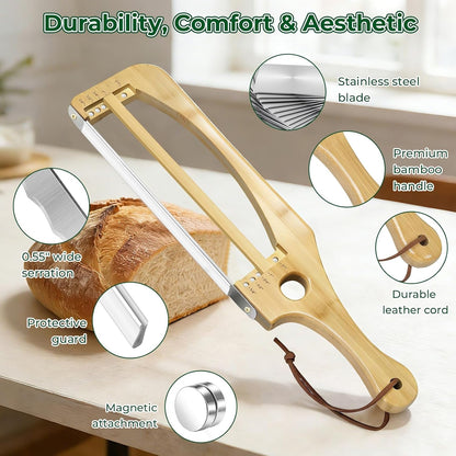 Adjustable Bread Knife for Homemade Bread, Sourdough Bread Slicer7