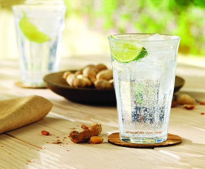 Tempered Glass, Made in France Picardie Clear Tumbler, Set of 6, 12.62 Oz.2