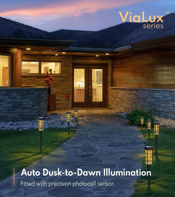 Solar Pathway Lights, IP44 Waterproof & Warm White LED Outdoor6