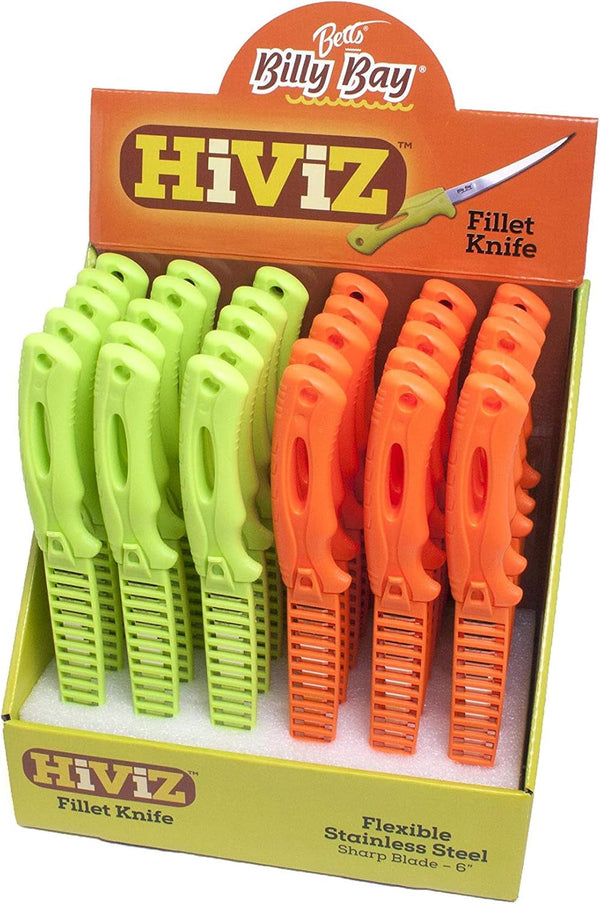Betts Betts Hi Viz Fillet Knife Disp30Pc - FKD-301