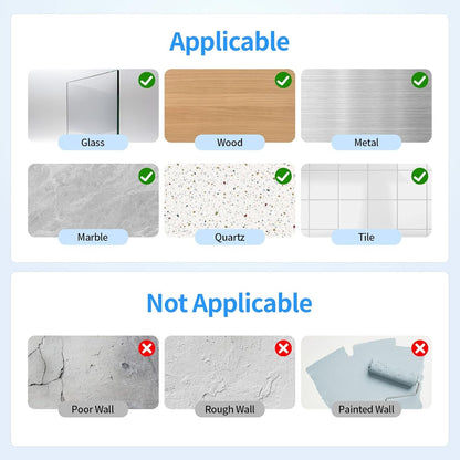 Shower Caddy Adhesive Replacement, 6 PCS Strong Shower Adhesive Strips8