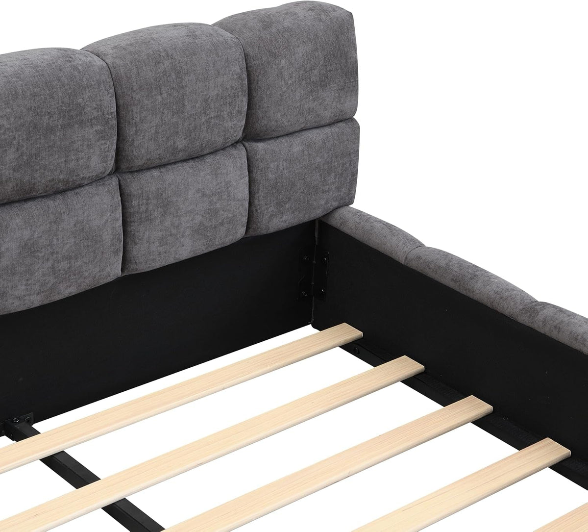king-size-elegant-chenille-upholstered-platform-bed-with-thick-headboard-and-footboard-block-style-upholstery-grounded-bed-frame-gray