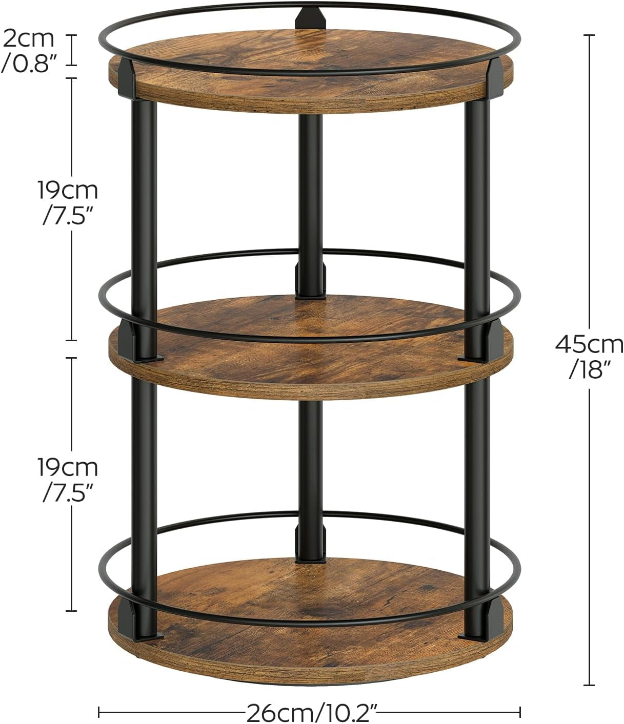 3-tier-lazy-susan-organizer-rotating-spice-rack-spinning-organizer-industrial-turntable-spice-rack-organizer-for-cabinet-kitchen-countertop-pantry-rustic-brown-and-black-sr23br