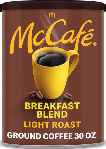 Breakfast Blend, Light Roast Ground Coffee, 30 Oz Canister1