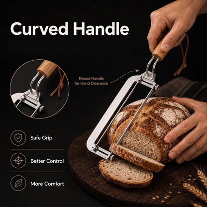 Adjustable Bread Knife for Sourdough, Homemade Bread, 304 Steel, 2-Pc Set6