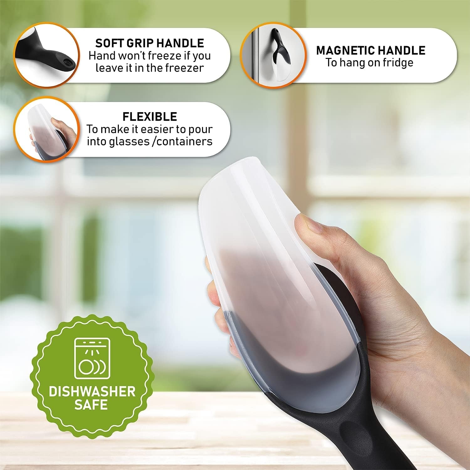 magnetic-ice-scoop-for-freezer-bpa-free-food-scooper-black-flexi-plastic-popcorn-scoop-with-soft-grip-handle-dishwasher-safe-ice-scooper-food-scooper-for-flour-grains-pet-food