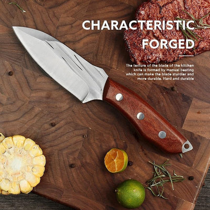 Meat Cleaver,Cleaver Knife 4 Inch Boning Knife Professional Kitchen Knives Chef Knife Hunting Knife Stainless Steel Japanese Knives Butcher Knife with Cover3