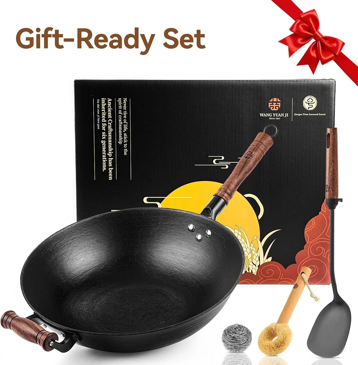 12-6-inch-cast-iron-wok-pan-with-wood-lid-uncoated-flat-bottom-chinese-stir-fry-pan-heavy-duty-wok-for-induction-gas-and-electric-stoves