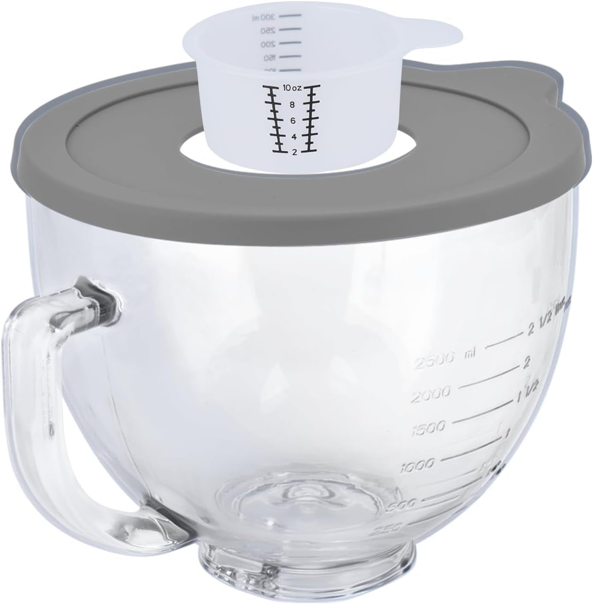 tilt-head-stand-mixer-glass-bowl-5-qt-compatible-with-kitchenaid-artisan-classic-series-glass-bowl-with-lid-mixer-bowl-cover-to-prevent-spilling-of-ingredients-contemporary-with-grey-lid