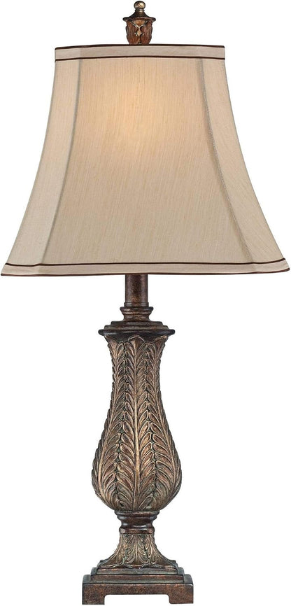 Frond 25" High Table Lamp Old Oak Petite Antique Vase Traditional Brown7