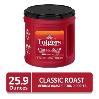 Classic Roast Ground Coffee, Medium Roast, 25.9 Oz. Canister2
