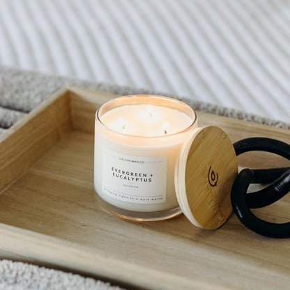 Evergreen & Eucalyptus 3 Wick Scented Candle - 43 Hour Burn5