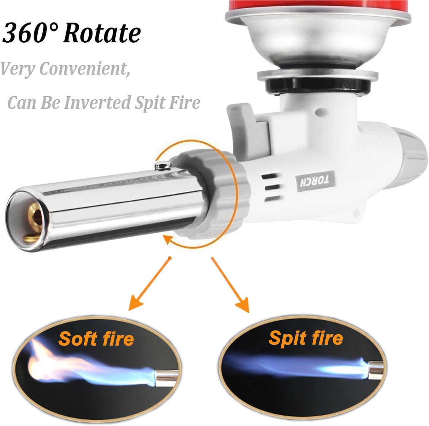 butane-torch-blow-lighter-kitchen-culinary-torches-head-reverse-use-with-adjustable-flame-ideal-for-chef-cooking-creme-brulee-bbq-baking-diy-soldering-gas-not-included