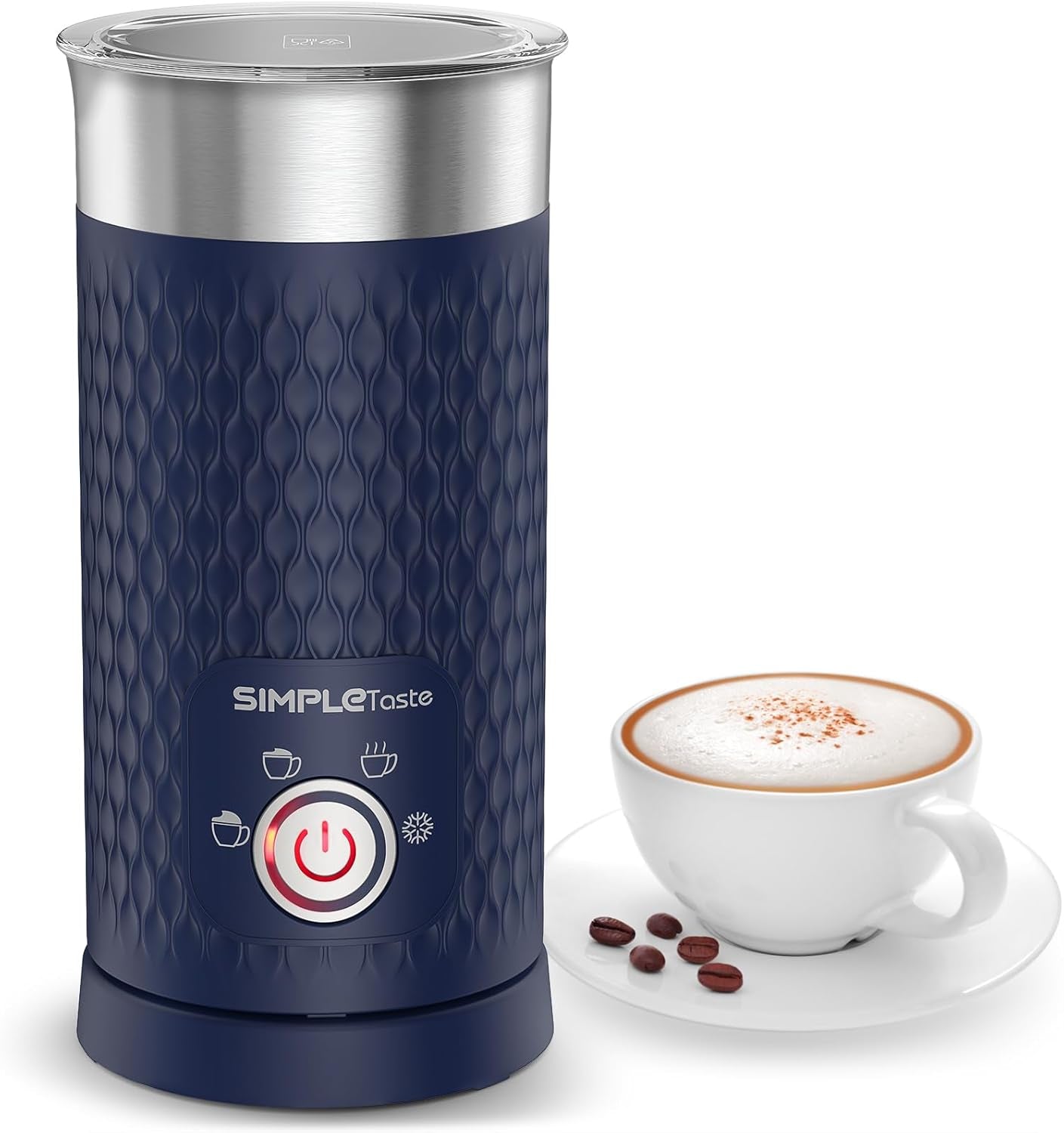 milk-frother-4-in-1-electric-automatic-milk-steamer-blue-warm-and-cold-foam-maker-and-milk-warmer-for-latte-macchiato-cappuccino-hot-chocolate