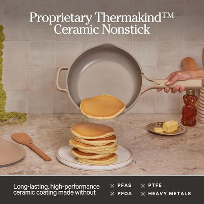 Our Place Always Pan 2.0, 10.5" Ceramic Nonstick Pan, 2.6 Qt | Patented 10-In-1 Ceramic Frying Pan; Spatula & Steamer Basket; Toxin-Free Nonstick, Induction Compatible, Oven Safe to 450°F4