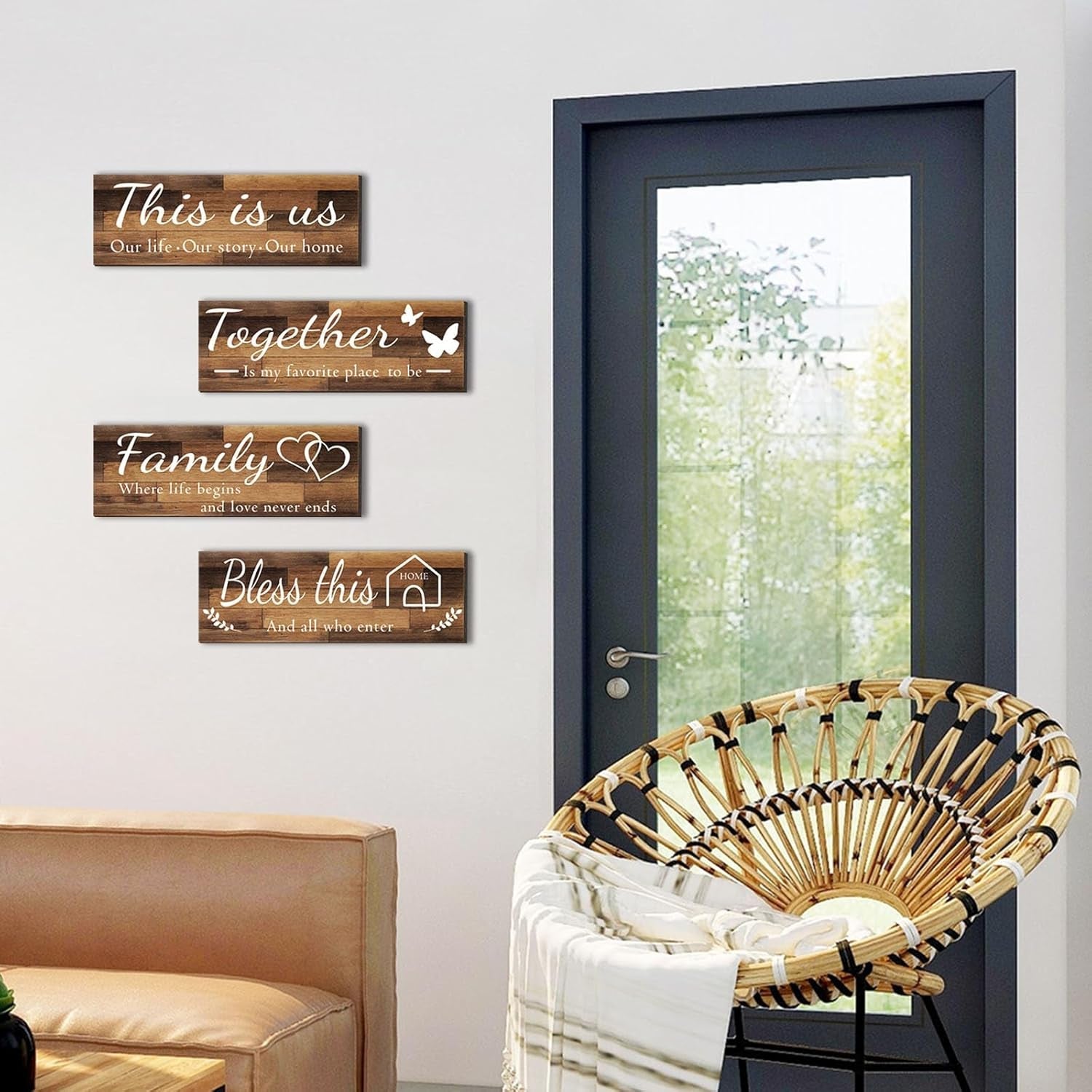 4-pieces-home-wall-signs-this-is-us-together-bless-this-home-family-wall-decor-for-living-room-bedroom-rustic-wooden-farmhouse-wall-art-4-7-x-13-8-inchbrown