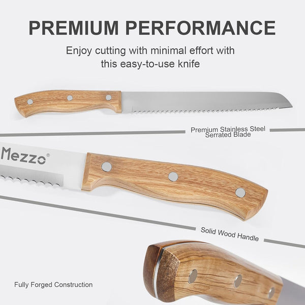 Serrated Bread Knife for Homemade Bread, High Carbon Steel Sourdough Knife Cutter for Slicing Bread, Bagels & Cake, Razor Sharp Premium 8-Inch Bread Cutting Knives with Gift Box5