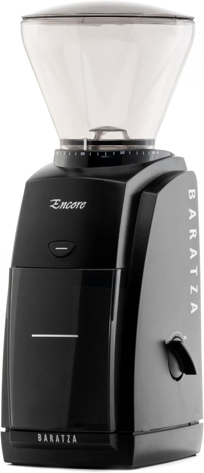 Baratza Encore Coffee Grinder ZCG485BLK, Black | Beginner-Friendly Grinder with Powerful Motor and 40Mm Conical Steel Burrs for Consistent, Brew-Ready Performance1
