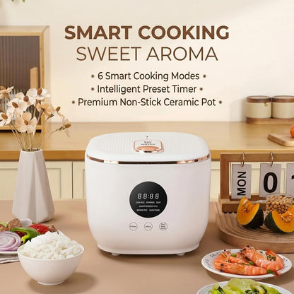 3L Healthy Low Carb Rice Cooker, Low Sugar Digital Steamer, Porridge, Soup, Quick Rice, White Rice, 5 Cooking Functions, 24-Hour Smart Appointment, 8 Hours Heat Preservation2