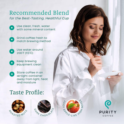 FLOW Original Medium Roast Whole Bean (12Oz Bag) | Specialty-Grade USDA Organic Arabica Blend | Third Party Tested for Mold, Mycotoxins & Pesticides5