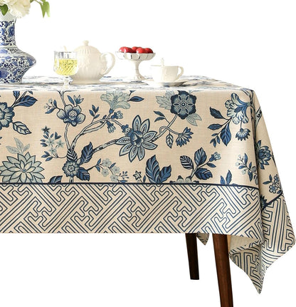 Designer Linen Square Tablecloth,67"X67"-Suqing A1